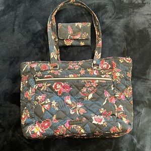 Vera Bradley, work tote with matching wallet